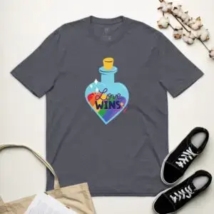 Love Wins Unisex recycled t-shirt