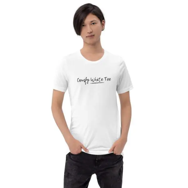 Comfy White Tee Short-Sleeve Unisex T-Shirt