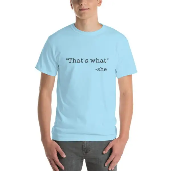She Said Black Text Short Sleeve T-Shirt - Image 7