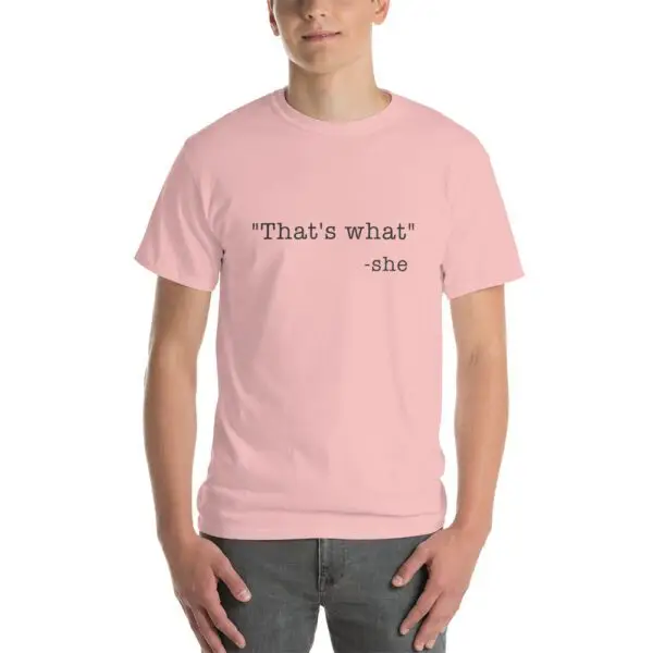 She Said Black Text Short Sleeve T-Shirt - Image 10