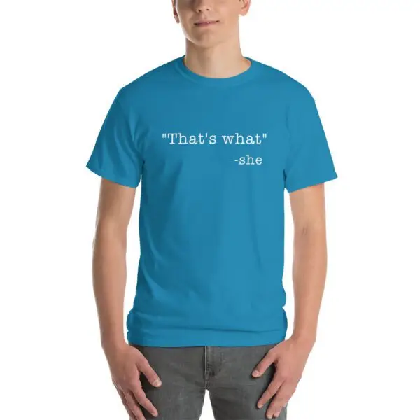 She Said White Text Short Sleeve T-Shirt - Image 10