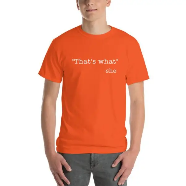 She Said White Text Short Sleeve T-Shirt - Image 11