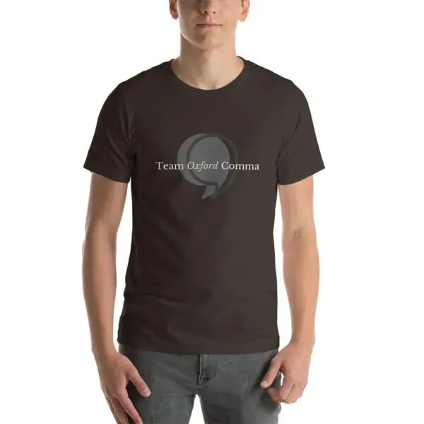 Oxford Comma Short-Sleeve Unisex T-Shirt - Image 2