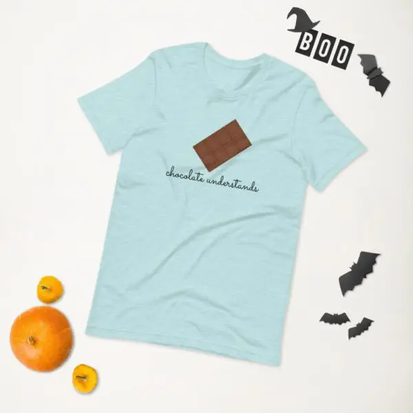 Chocolate Understands Dark Text Short-Sleeve Unisex T-Shirt - Image 10