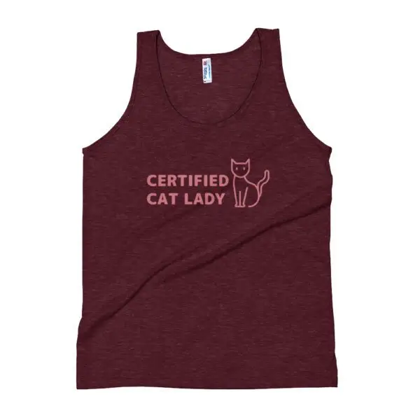 Cat lady Unisex Tank Top - Image 3