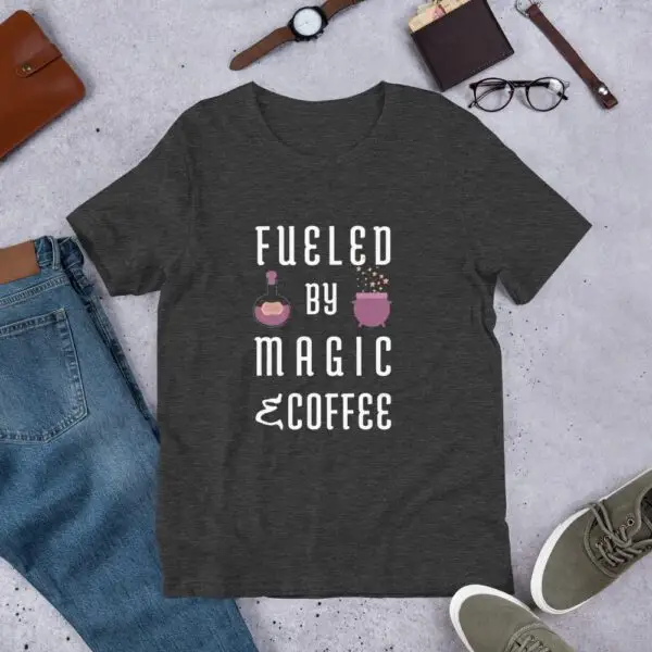 Fueled by Magic & Coffee Short-Sleeve Unisex T-Shirt - Image 6