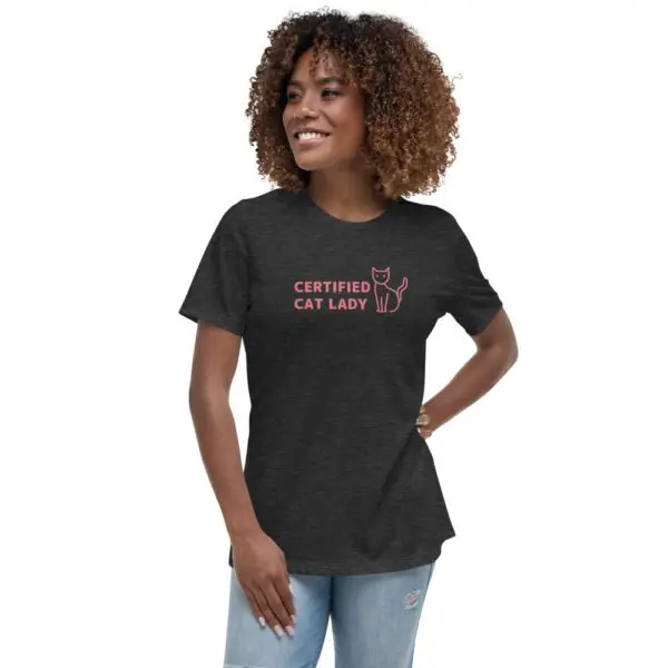 Cat Lady Women's Relaxed T-Shirt - Image 3