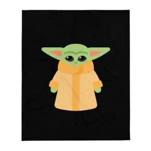 Baby Yoda Throw Blanket