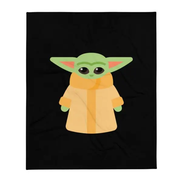 Baby Yoda Throw Blanket