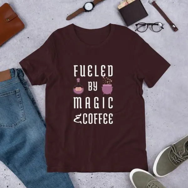 Fueled by Magic & Coffee Short-Sleeve Unisex T-Shirt - Image 7