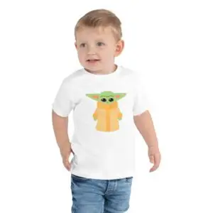 Baby Yoda Toddler Short Sleeve Tee
