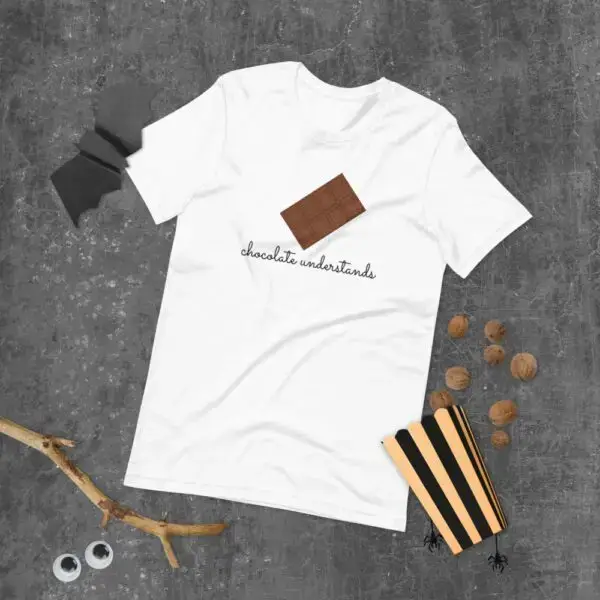 Chocolate Understands Dark Text Short-Sleeve Unisex T-Shirt