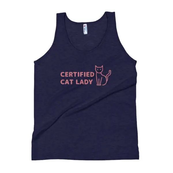 Cat lady Unisex Tank Top - Image 2