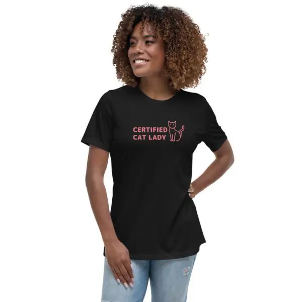 Cat Lady Women's Relaxed T-Shirt - Image 2
