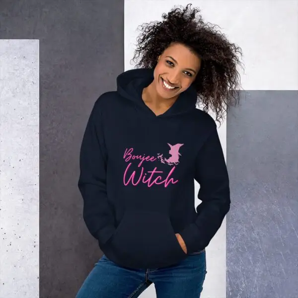 Boujee Witch Pink Unisex Hoodie - Image 2