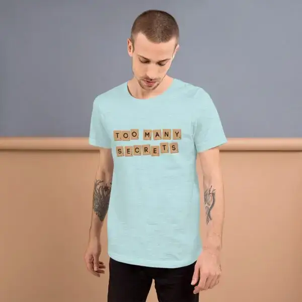 Too Many Secrets Sneakers Short-Sleeve Unisex T-Shirt - Image 13