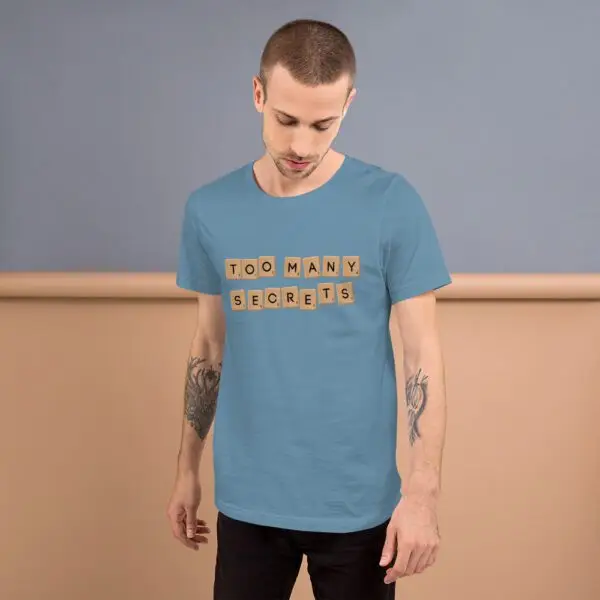 Too Many Secrets Sneakers Short-Sleeve Unisex T-Shirt - Image 11