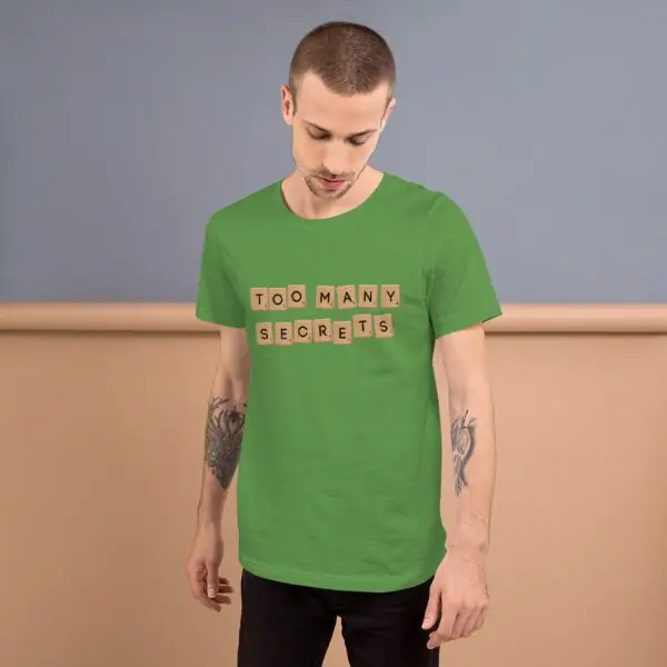 Too Many Secrets Sneakers Short-Sleeve Unisex T-Shirt - Image 10