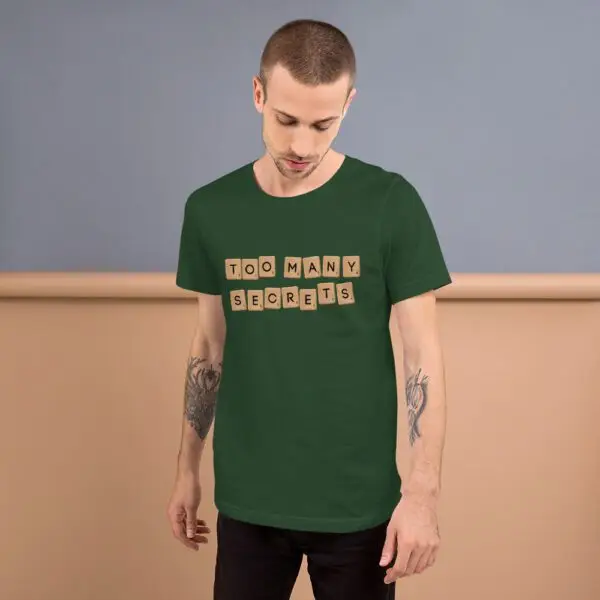 Too Many Secrets Sneakers Short-Sleeve Unisex T-Shirt - Image 6