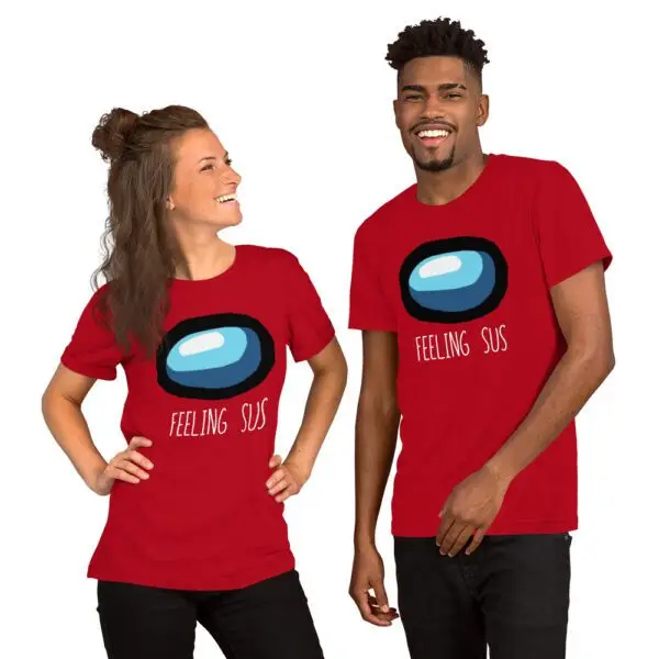Feeling Sus Among Us Short-Sleeve Unisex T-Shirt - Image 3
