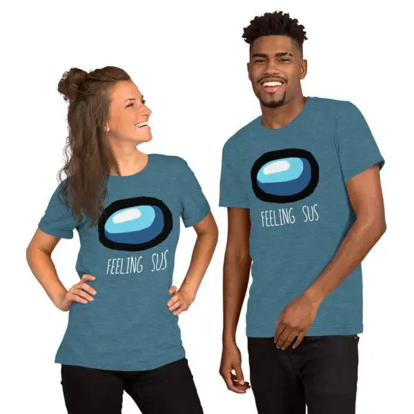 Feeling Sus Among Us Short-Sleeve Unisex T-Shirt - Image 8