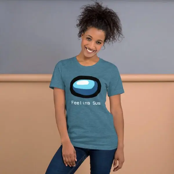 Feeling Sus Among Us 2 Short-Sleeve Unisex T-Shirt - Image 9