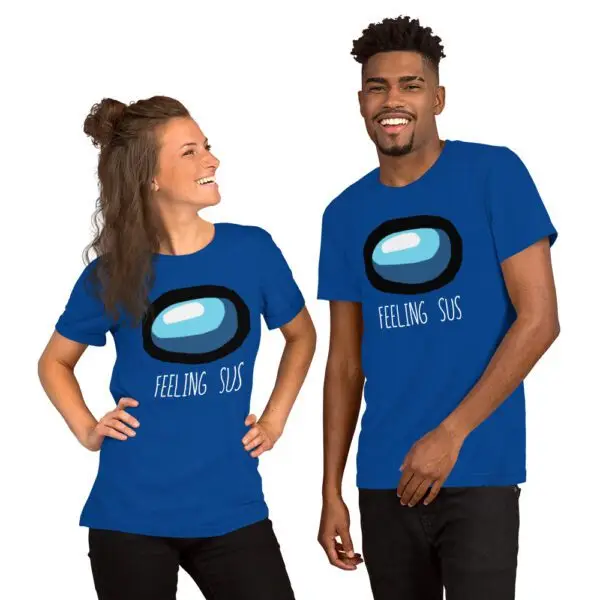 Feeling Sus Among Us Short-Sleeve Unisex T-Shirt - Image 5
