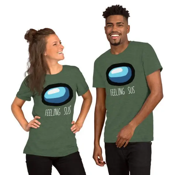 Feeling Sus Among Us Short-Sleeve Unisex T-Shirt - Image 6
