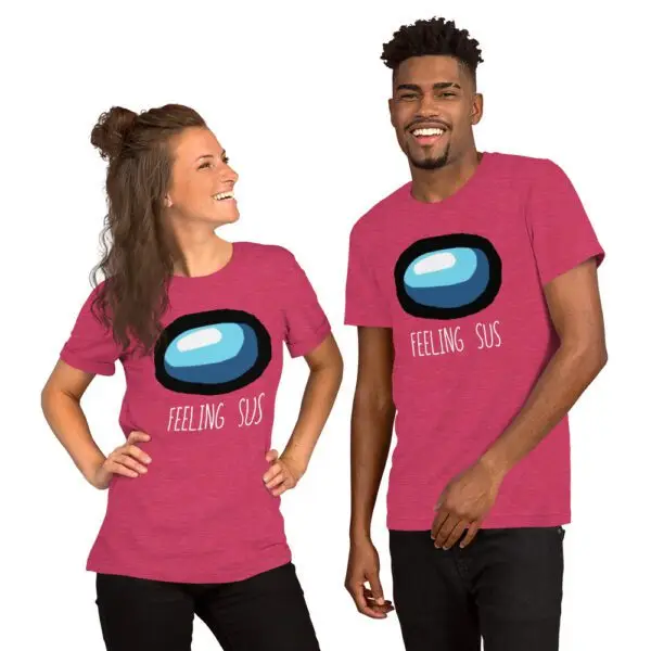 Feeling Sus Among Us Short-Sleeve Unisex T-Shirt - Image 10