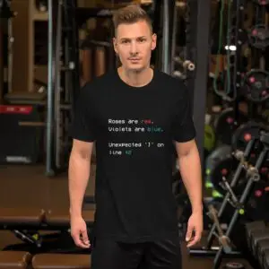 Unexpected Error Dark Short-Sleeve Unisex T-Shirt