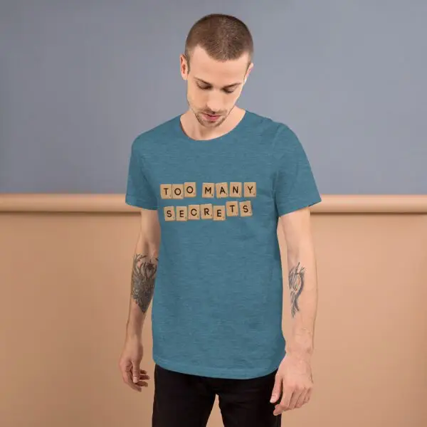 Too Many Secrets Sneakers Short-Sleeve Unisex T-Shirt - Image 9