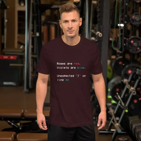 Unexpected Error Dark Short-Sleeve Unisex T-Shirt - Image 2