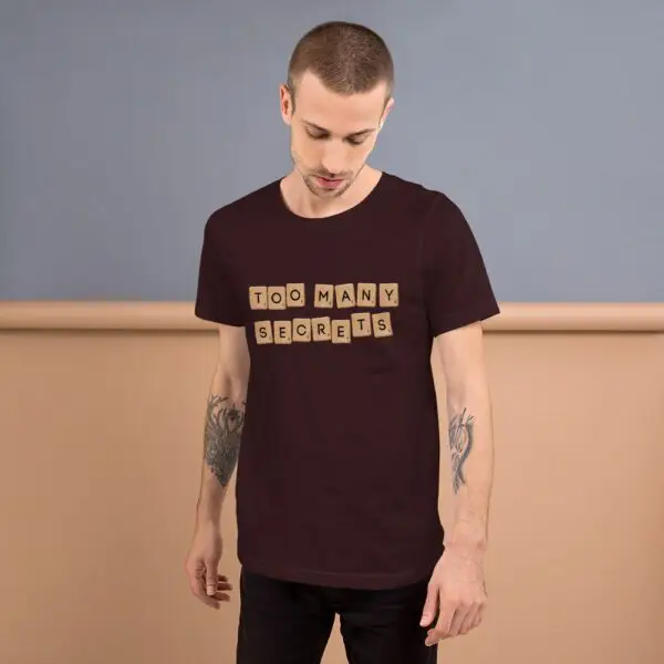 Too Many Secrets Sneakers Short-Sleeve Unisex T-Shirt - Image 2