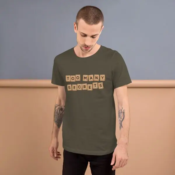 Too Many Secrets Sneakers Short-Sleeve Unisex T-Shirt - Image 7
