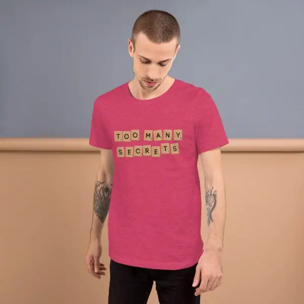 Too Many Secrets Sneakers Short-Sleeve Unisex T-Shirt - Image 12