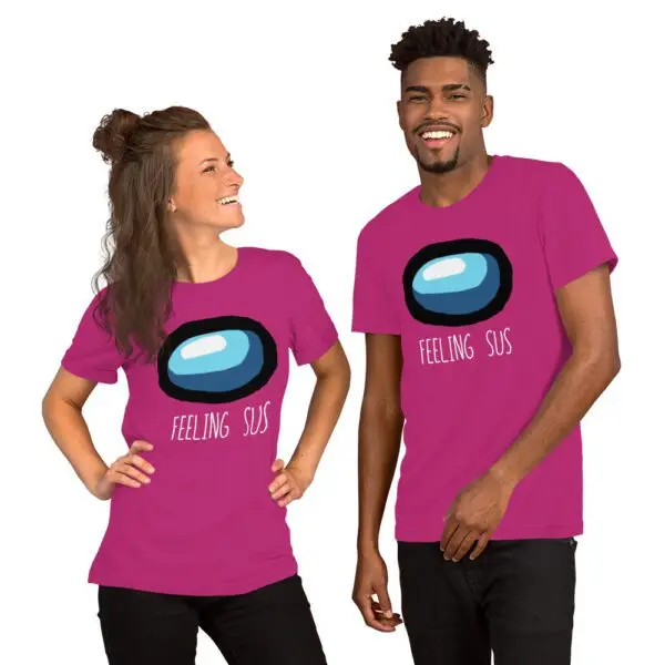 Feeling Sus Among Us Short-Sleeve Unisex T-Shirt - Image 7