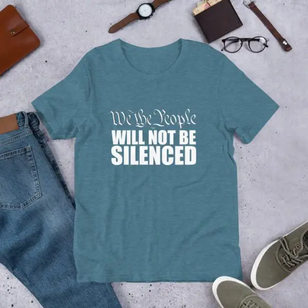 We The People Will Not Be Silenced Light Short-Sleeve Unisex T-Shirt - Image 13