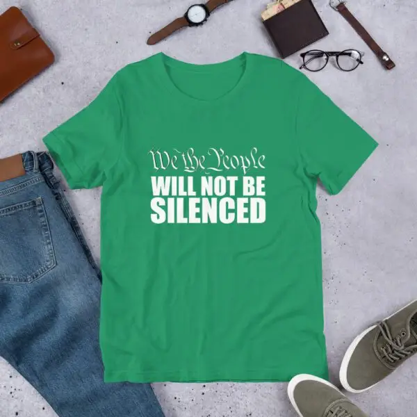 We The People Will Not Be Silenced Light Short-Sleeve Unisex T-Shirt - Image 14