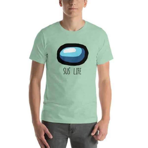 Sus Life Among Us Light Short-Sleeve Unisex T-Shirt - Image 6
