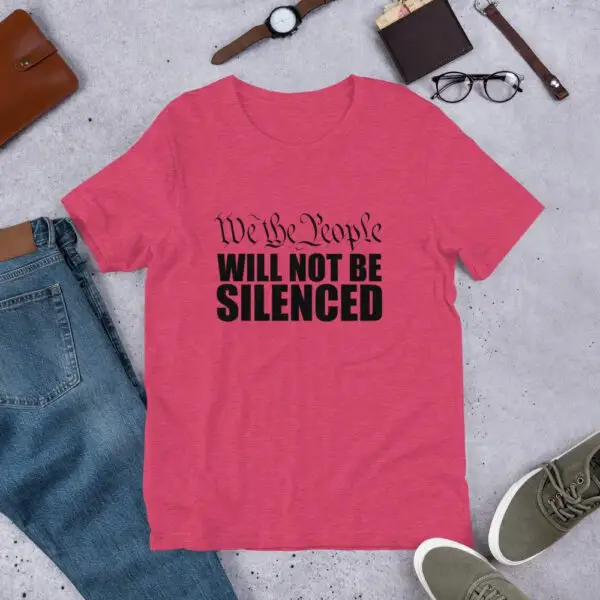We The People Will Not Be Silenced Short-Sleeve Unisex T-Shirt - Image 3