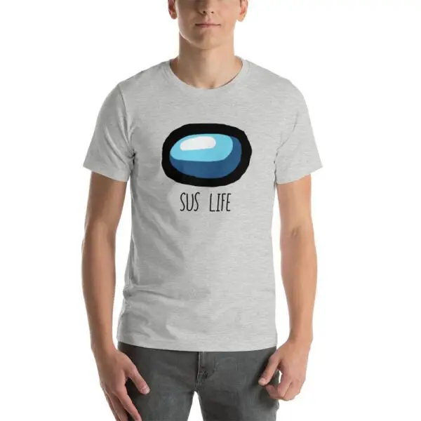 Sus Life Among Us Light Short-Sleeve Unisex T-Shirt - Image 2