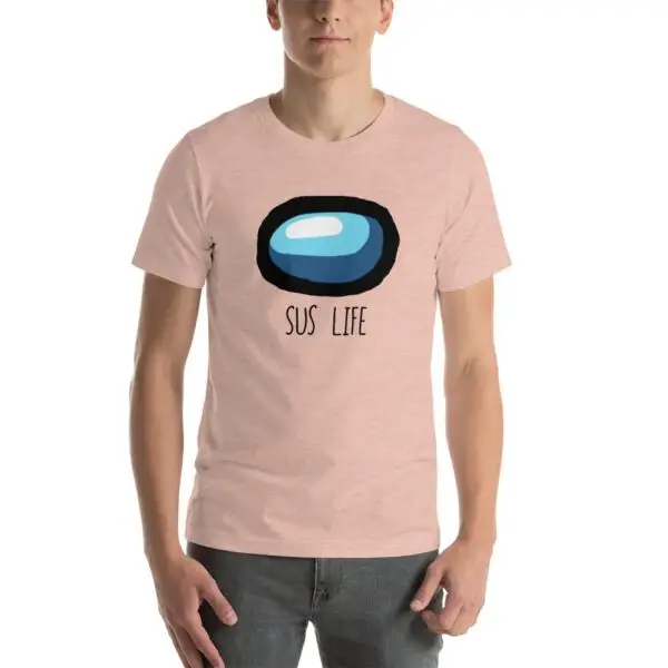 Sus Life Among Us Light Short-Sleeve Unisex T-Shirt - Image 7