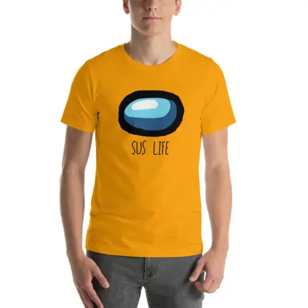 Sus Life Among Us Light Short-Sleeve Unisex T-Shirt - Image 3