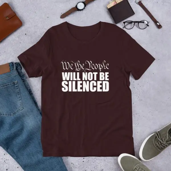We The People Will Not Be Silenced Light Short-Sleeve Unisex T-Shirt - Image 2