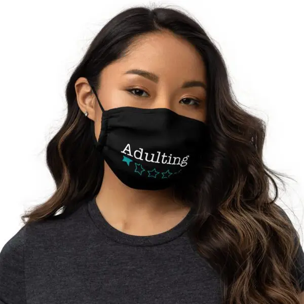 Adulting 1-Star Premium face mask
