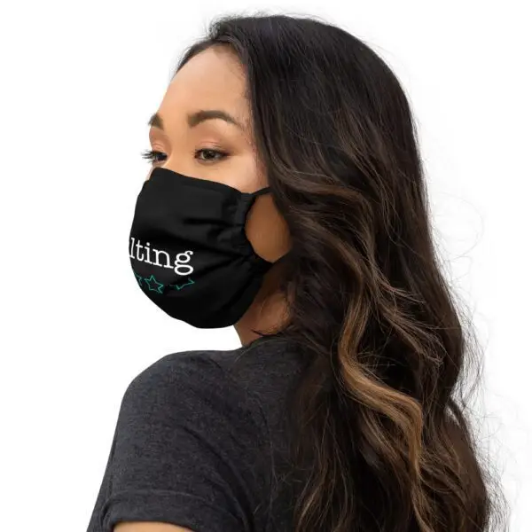 Adulting 1-Star Premium face mask - Image 3