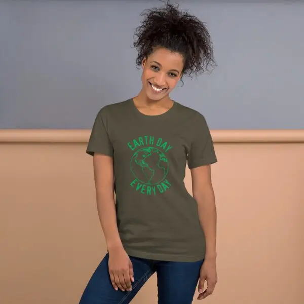 Earth Day Every Day 3 Simple Short-Sleeve Unisex T-Shirt - Image 6