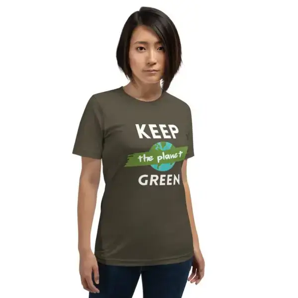 Keep the Planet Green Short-Sleeve Unisex T-Shirt - Image 7