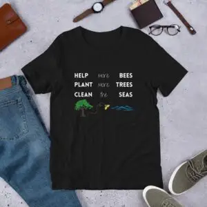 Help, Plant, Clean Short-Sleeve Unisex T-Shirt