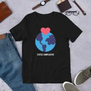 Earth Complicated Relationship Short-Sleeve Unisex T-Shirt